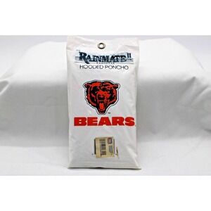 New Vintage 1993 NFL CHICAGO BEARS Rainmate II Hooded Poncho one size fits most
